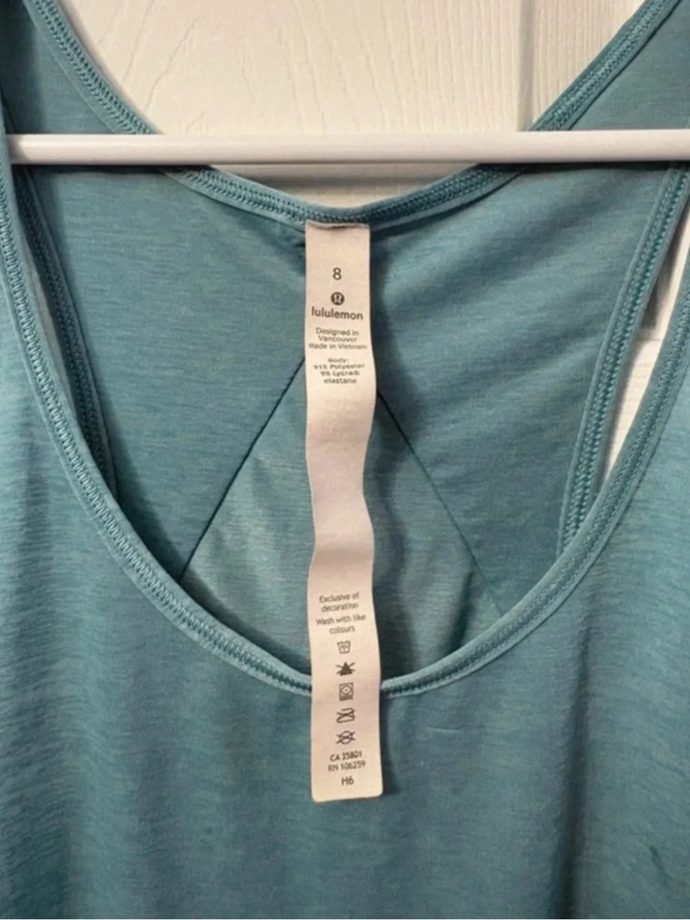 lululemon athletica Teal Scoop Neck Tank